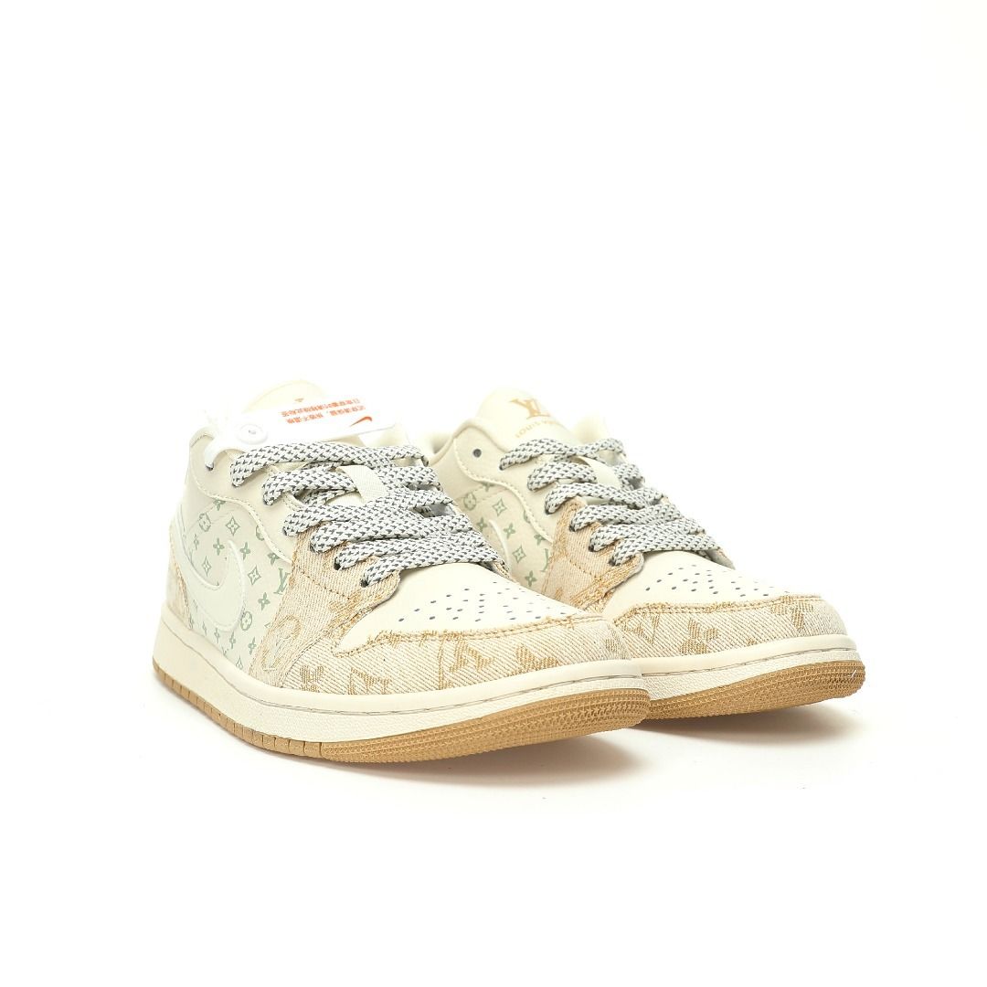 Louis Vuitton x Nike Air Jordan 1 Low OG SP"Beige